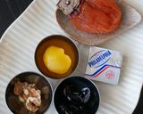 御節の残りと干し柿で睦月の大人和ｽｲｰﾂ作り方1写真