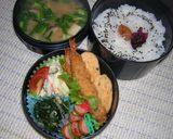 お弁当・ほうれん草ともやしの海苔和え♪作り方3写真