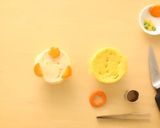 離乳食 お正月 干支の蒸しパン作り方2写真