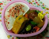 レンジで簡単お弁当♪ミートボール甘酢和え作り方7写真