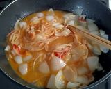 安い早い簡単!新玉ねぎとカニカマの玉子丼作り方7写真