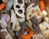 お正月用炒り鶏作り方14写真