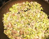 節約!ブロッコリーの芯で甘辛肉味噌作り方6写真