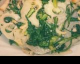 春菊とベーコンの中華ペペロンチーノ炒め作り方4写真