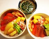 タレが美味しい♡漬けサーモンの彩り海鮮丼作り方3写真