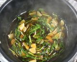 七草和風餡かけチャーハン。作り方5写真