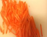 ゆで人参のひきわり納豆和え作り方1写真