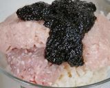 簡単！海苔佃煮de手間なし蓮根つくね作り方2写真