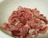 簡単な豚肉の生姜焼き～(^-^)v作り方1写真