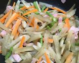 自然な甘さ☆ヤーコンと野菜のきんぴら作り方4写真