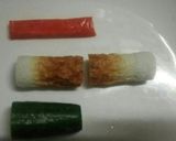 ちくわのり巻き☆カニカマきゅうり入り作り方1写真