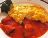 野菜ジュースでトロトロ卵の簡単オムレツ♬作り方9写真