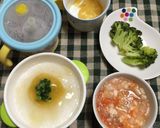 離乳食 安納芋のせ 出汁あんかけごはん作り方5写真