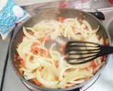 夕飯の【トマト煮スパゲティー】☆作り方8写真