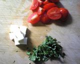 フレッシュトマトとバジルのパスタ作り方1写真