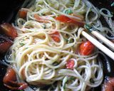 フレッシュトマトとバジルのパスタ作り方2写真