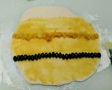 栗きんとん 黒豆 の ちぎりパン。作り方5写真