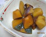 かぼちゃとさつまいもの素材の味を大切☆煮作り方5写真