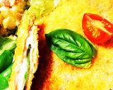 チーズとバジル入りの、ハムカツ作り方5写真