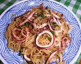 シンプルいか焼きそば☆オイスターソース作り方4写真