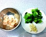 野菜たくさんチリエビ♥作り方1写真