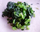 ほうれん草としらすの玉子炒め♪作り方1写真