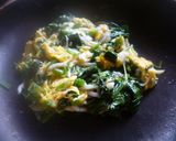 ほうれん草としらすの玉子炒め♪作り方5写真