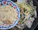 梅マヨ味噌とんパスタ作り方5写真