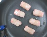お餅アレンジ☆ごま油香る肉巻きお餅作り方4写真