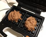HM☆簡単ベルギー風チョコワッフル作り方4写真