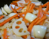蓮根と豚ロースのトマトカレー炒め♪作り方5写真