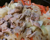 蓮根と豚ロースのトマトカレー炒め♪作り方6写真