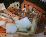 蓮根と豚ロースのトマトカレー炒め♪作り方7写真