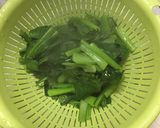 鰹節代わりに麺つゆ!レンジで小松菜お浸し作り方7写真