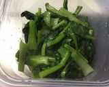 鰹節代わりに麺つゆ!レンジで小松菜お浸し作り方8写真