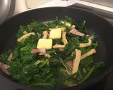 ベーコン薄揚げほうれん草のバター醤油♪作り方5写真