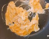 お正月の残り物で、しっとり肉チャーハン作り方2写真