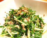 ツナと水菜のシャキシャキマヨ和えサラダ作り方3写真