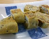 黒ゴマ入りたまご焼き♪作り方5写真