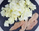 キャベツとささみのサラダ・青海苔風味作り方1写真