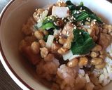 納豆と豚肉の味噌焼きのご飯作り方3写真