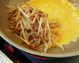 ●もやしとコンビーフハッシュのオムとん●作り方7写真