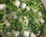 我が家のお餅入り七草粥作り方3写真