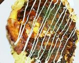 玉子乗っけ豚玉お好み焼き作り方6写真