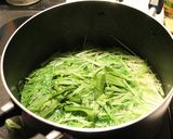お酒にもご飯にも ♪ 油かすと水菜の煮物作り方2写真