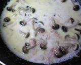 きのことツナのクリームソースパスタ作り方2写真