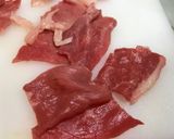お手頃外国産切り落とし牛肉で牛丼の具作り方2写真