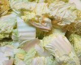 土鍋で簡単！白菜のコンソメミルクスープ鍋作り方1写真