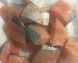 豆乳でつくる鮭のクリーム煮作り方2写真