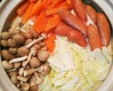 土鍋で簡単！白菜のコンソメミルクスープ鍋作り方7写真